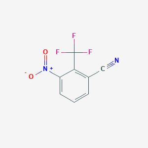 Chemical structure of 3-Nitro-2-(trifluoromethyl)benzonitrile