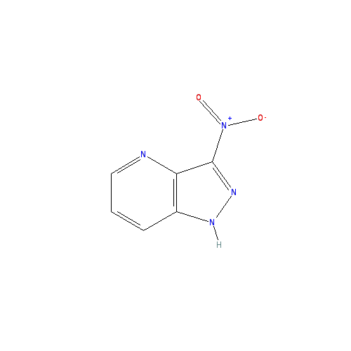 Chemical structure of 3-Nitro-1H-pyrazolo[3,4-b]pyridine