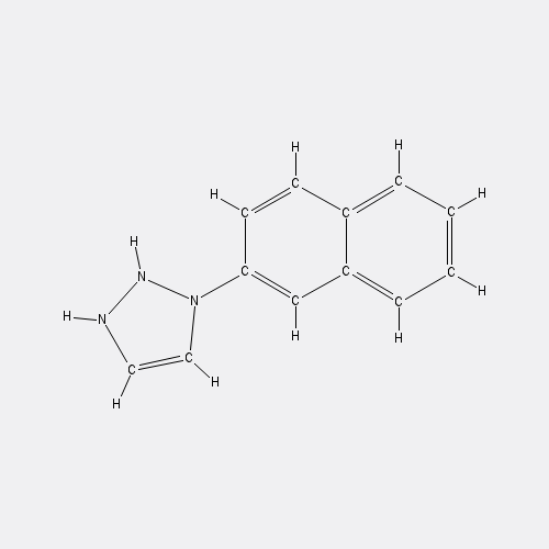 Chemical structure of 3-naphthalen-2-yl-1H-[1,2,4]triazole