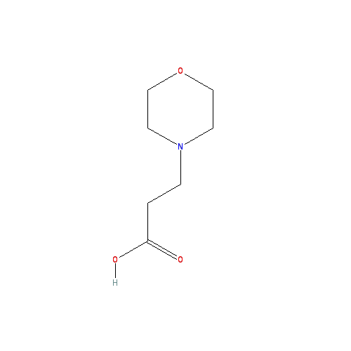 Chemical structure of 3-Morpholinopropanoic acid
