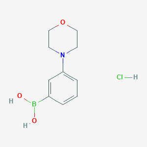 Chemical structure of 3-Morpholinophenylboronic acid hydrochloride