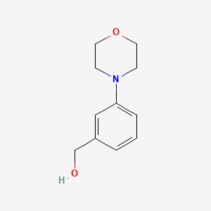 Chemical structure of 3-Morpholinobenzyl Alcohol