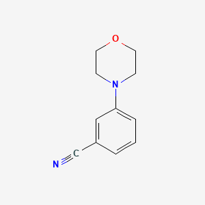 Chemical structure of 3-Morpholinobenzonitrile