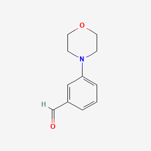Chemical structure of 3-Morpholinobenzaldehyde