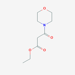 Chemical structure of Ethyl 3-morpholino-3-oxopropanoate