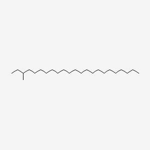Chemical structure of 3-Methyltricosane