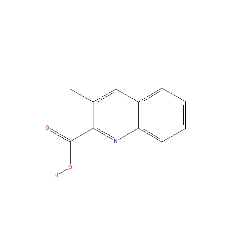 Chemical structure of 3-METHYLQUINOLINE-2-CARBOXYLIC ACID