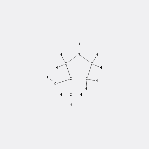 Chemical structure of 3-Methylpyrrolidin-3-ol