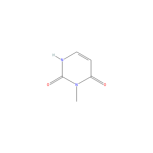 Chemical structure of 3-Methyluracil