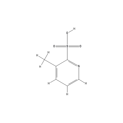 Chemical structure of 3-Methylpyridine-2-sulfonic acid hydrate
