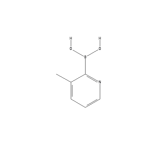 Chemical structure of 3-Methylpyridine-2-boronic acid