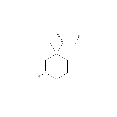 Chemical structure of 3-Methylpiperidine-3-carboxylic acid hydrochloride