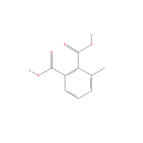 Chemical structure of 3-Methylphthalic acid