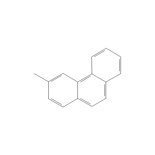 Chemical structure of 3-Methylphenanthrene