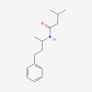 Chemical structure of N-(1-Methyl-3-phenylpropyl)isovaleramide
