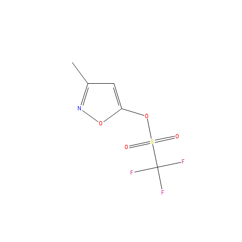 Chemical structure of 3-Methylisoxazol-5-yl trifluoromethanesulfonate