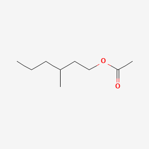 Chemical structure of 3-Methylhexyl Acetate