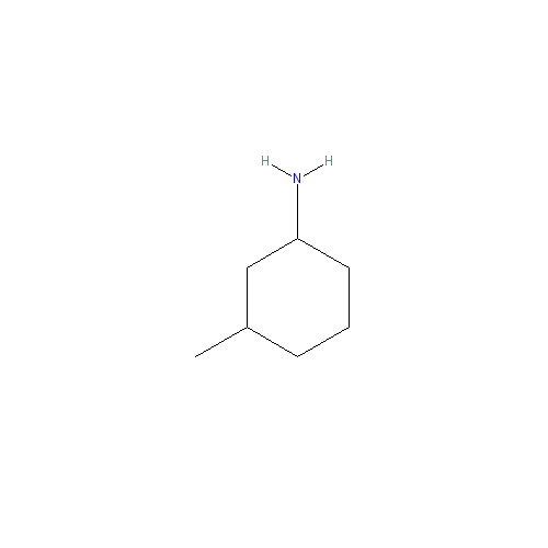 Chemical structure of 3-Methylcyclohexylamine, mixed isomers