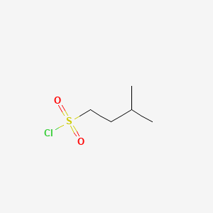 Chemical structure of 3-Methylbutane-1-sulfonyl chloride