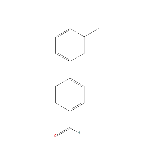 Chemical structure of 4-(3-Methylphenyl)benzaldehyde