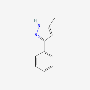 Chemical structure of 3-Methyl-5-phenyl-1H-pyrazole