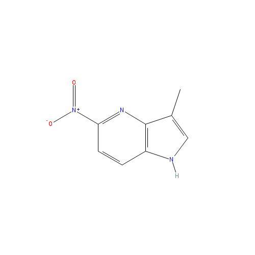 Chemical structure of 3-Methyl-5-nitro-1H-pyrrolo[2,3-b]pyridine