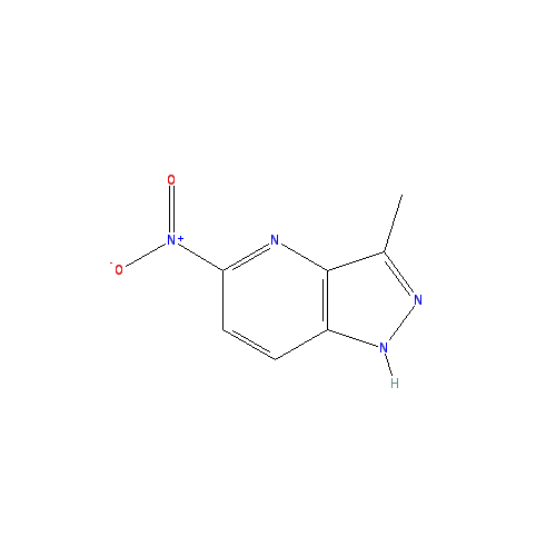 Chemical structure of 3-Methyl-5-nitro-1H-pyrazolo[3,4-b]pyridine