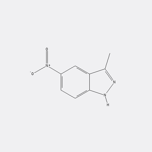 Chemical structure of 3-methyl-5-nitro-1H-indazole