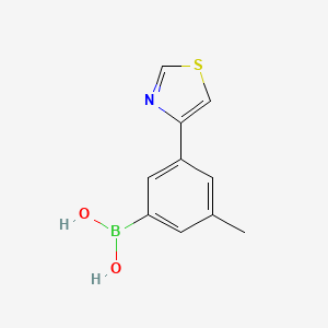Chemical structure of 3-Methyl-5-(thiazol-4-yl)phenylboronic acid