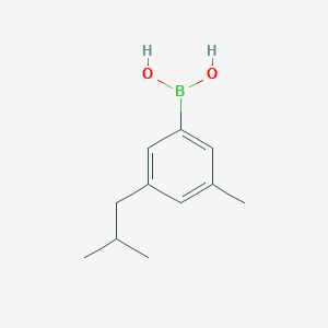 Chemical structure of (3-Isobutyl-5-methylphenyl)boronic acid