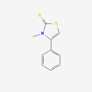 Chemical structure of 3-Methyl-4-phenylthiazoline-2-thione