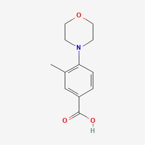 Chemical structure of 3-methyl-4-morpholinobenzoic acid