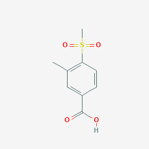 Chemical structure of 3-Methyl-4-(methylsulfonyl)benzoic Acid