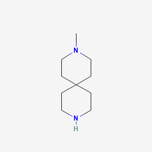Chemical structure of 3-Methyl-3,9-diazaspiro[5.5]undecane