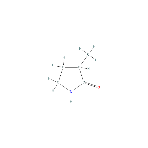 Chemical structure of 3-METHYL-2-PYRROLIDINONE