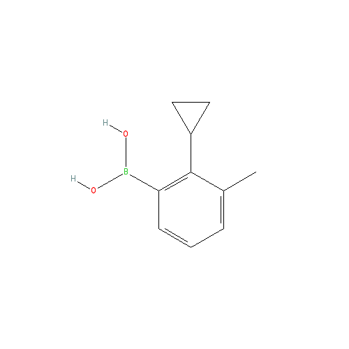 Chemical structure of 3-Methyl-2-cyclopropylphenylboronic acid