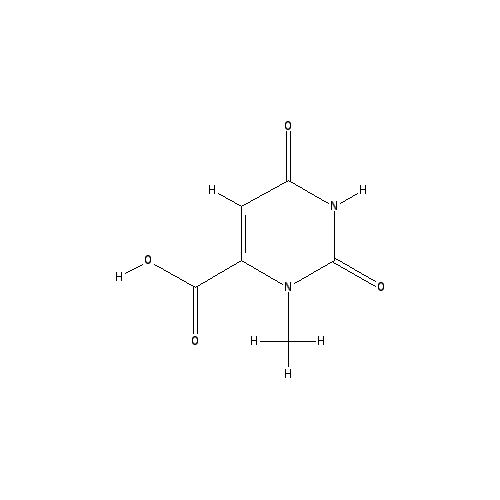 Chemical structure of 1-Methylorotic acid