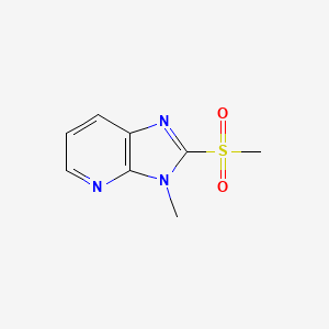 Chemical structure of 3-Methyl-2-(methylsulfonyl)-3H-imidazo[4,5-b]pyridine