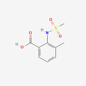 Chemical structure of 3-Methyl-2-(methylsulfonamido)benzoic acid