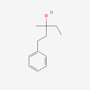 Chemical structure of 3-Methyl-1-phenyl-3-pentanol