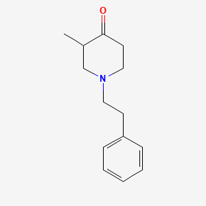 Chemical structure of 3-Methyl-1-phenethyl-4-piperidinone
