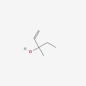 Chemical structure of 3-METHYL-1-PENTEN-3-OL