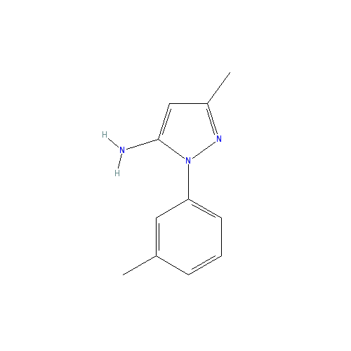 Chemical structure of 3-Methyl-1-m-tolyl-1H-pyrazol-5-amine