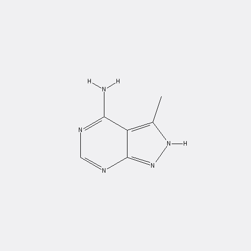 Chemical structure of 3-Methyl-1H-pyrazolo[3,4-d]pyrimidin-4-amine