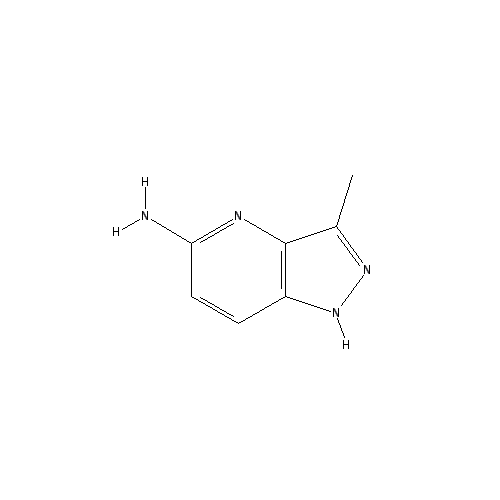 Chemical structure of 3-Methyl-1H-pyrazolo[3,4-b]pyridin-5-amine