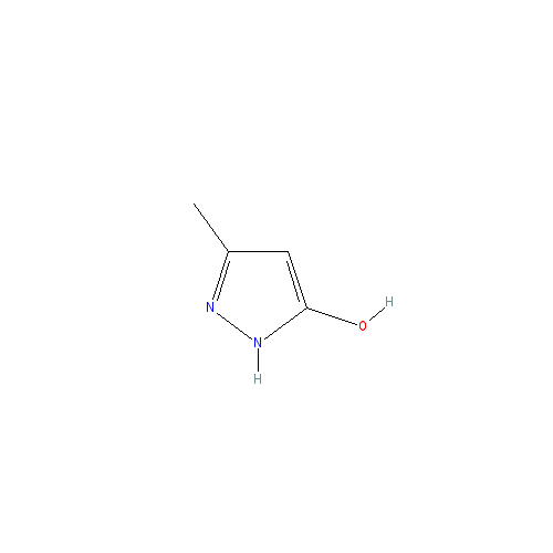 Chemical structure of 3-Methyl-1H-pyrazol-5-ol
