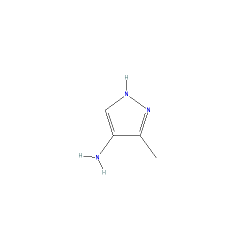 Chemical structure of 3-Methyl-1H-pyrazol-4-amine
