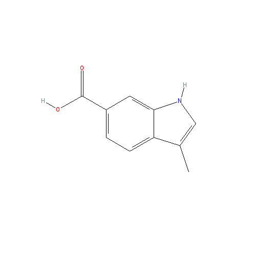 Chemical structure of 3-Methyl-1H-indole-6-carboxylic acid