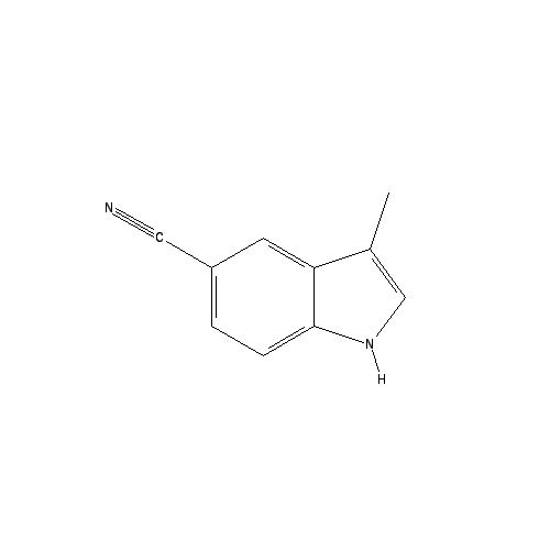 Chemical structure of 3-Methyl-1H-indole-5-carbonitrile