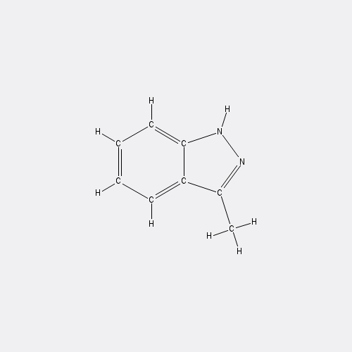 Chemical structure of 3-Methyl-1H-Indazole